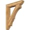Ekena Millwork Balboa Slat Rough Sawn Bracket, Western Red Cedar, 6"W x 38"D x 46"H BKT06X38X46BOA06RWR - alternate 1